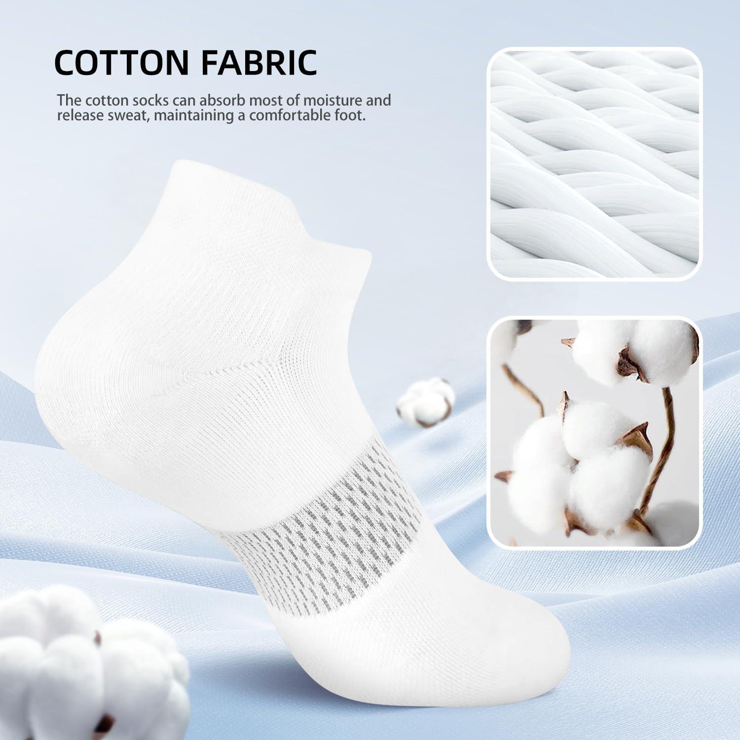 imageFITRELL 56 Pairs Ankle Running Socks for Women Athletic Cushioned Low Cut Tab Sports Socks6 Pairs Chocolate