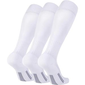 FITRELL 2/3 Pack Soccer Socks Baseball Softball For Youth Kids Boys Girls, Over-The-Calf Football Socks for Adult Men Women(White*3)