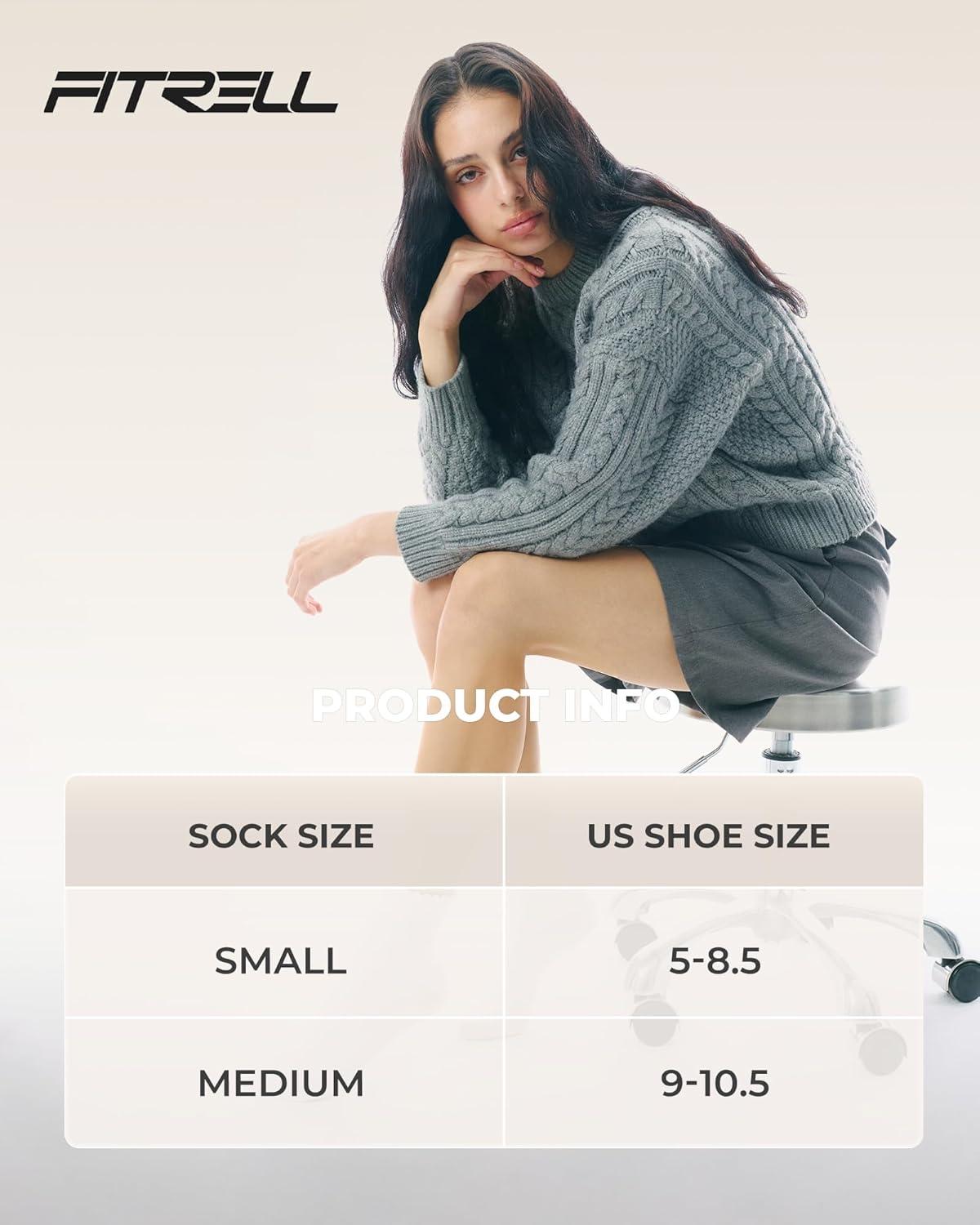 imageFITRELL 6 Pairs Ruffle Socks Womens Soft Breathable Cute Lettuce Ankle Crew Frilly SocksWhite6