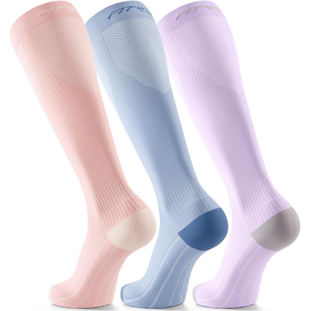 image:imageFITRELL 3 Pairs Compression Socks for Women and Men 2030mmHgCirculation Support SocksCozy