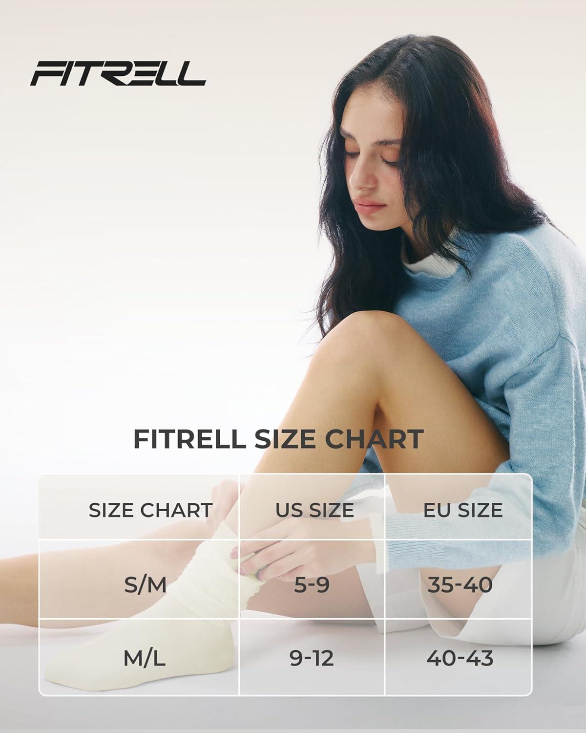 image:imageFITRELL Slouch Crew Socks for Women Presewn Slouch Look Soft Cotton Mid Calf Retro Cute Socks 3 Pairs Cant StraightenBlackbeigeolive Green