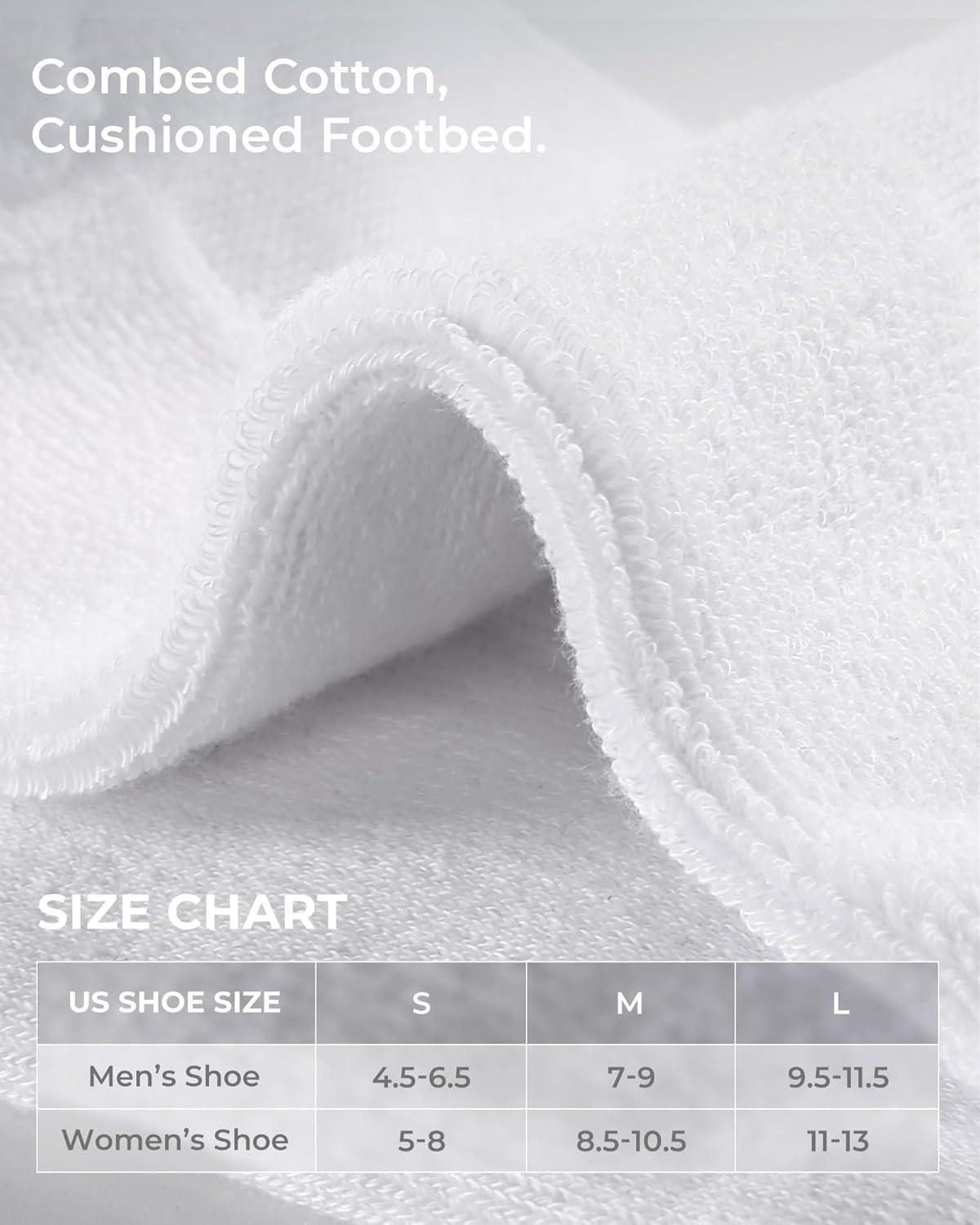 image:imageFITRELL Womens Crew Socks Ankle Athletic Cushioned Running Thick Casual Socks for Women and Men 56 Pairs5 Pairs All White