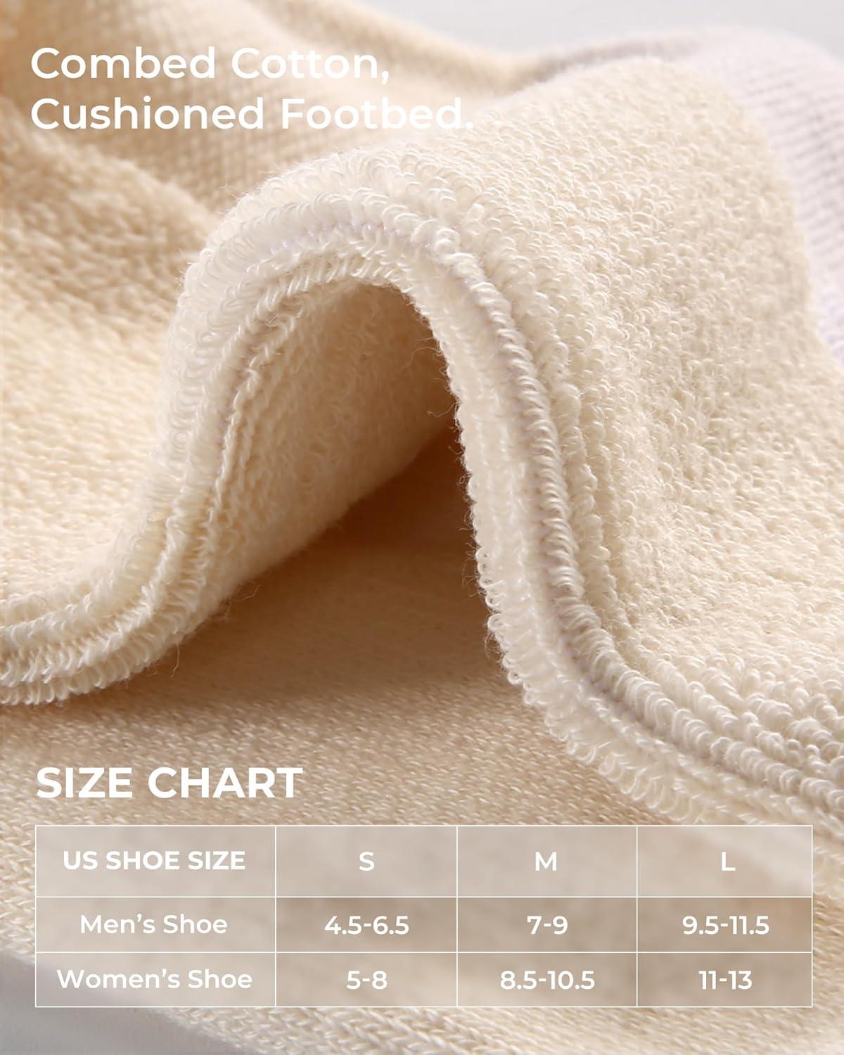 image:imageFITRELL Womens Crew Socks Ankle Athletic Cushioned Running Thick Casual Socks for Women and Men 56 Pairs5 Pairs Black1beige2white2
