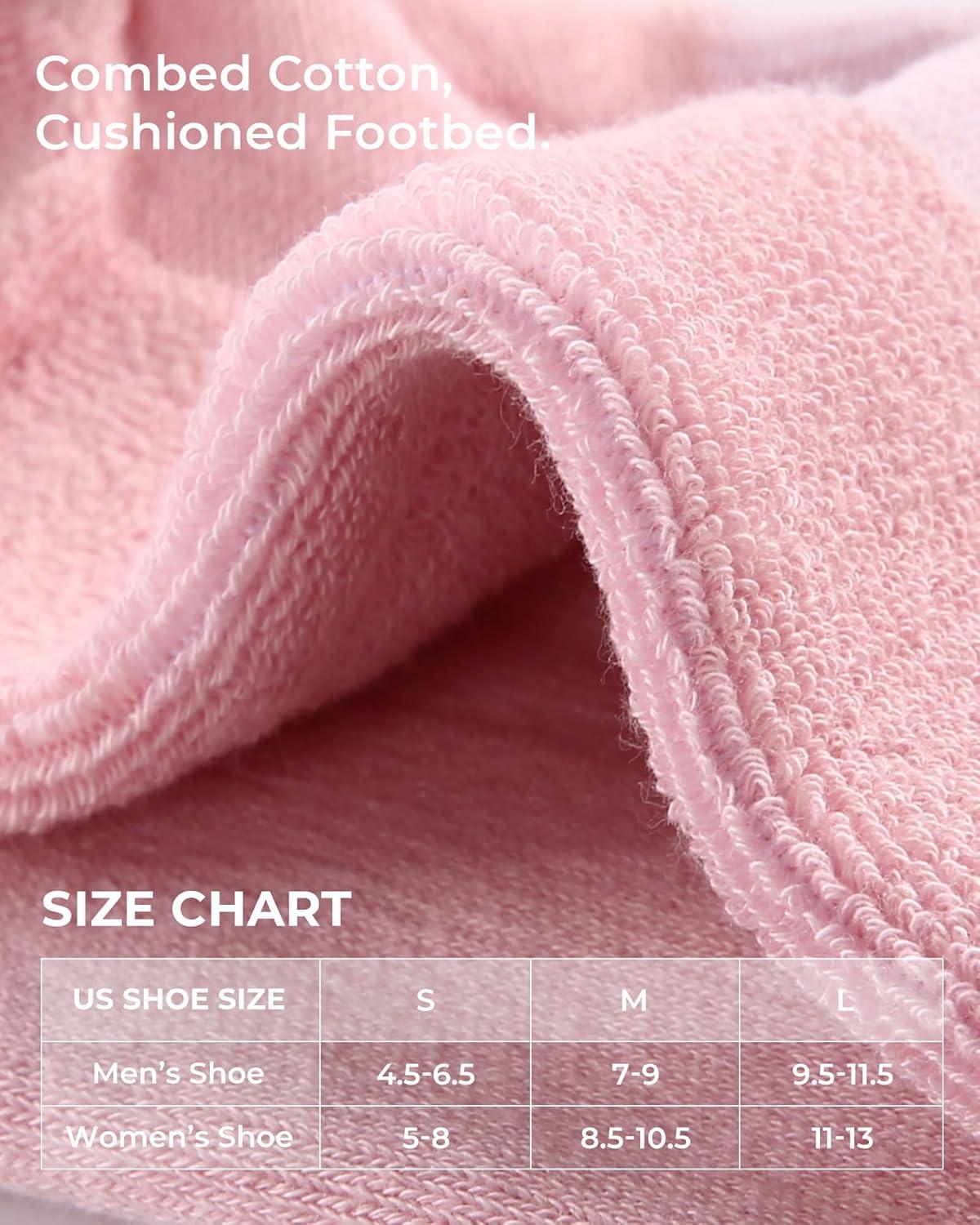 image:imageFITRELL Womens Crew Socks Ankle Athletic Cushioned Running Thick Casual Socks for Women and Men 56 Pairs6 Pairs Striped Mixedgreypinkbrown