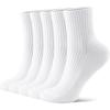 5 Pairs All White