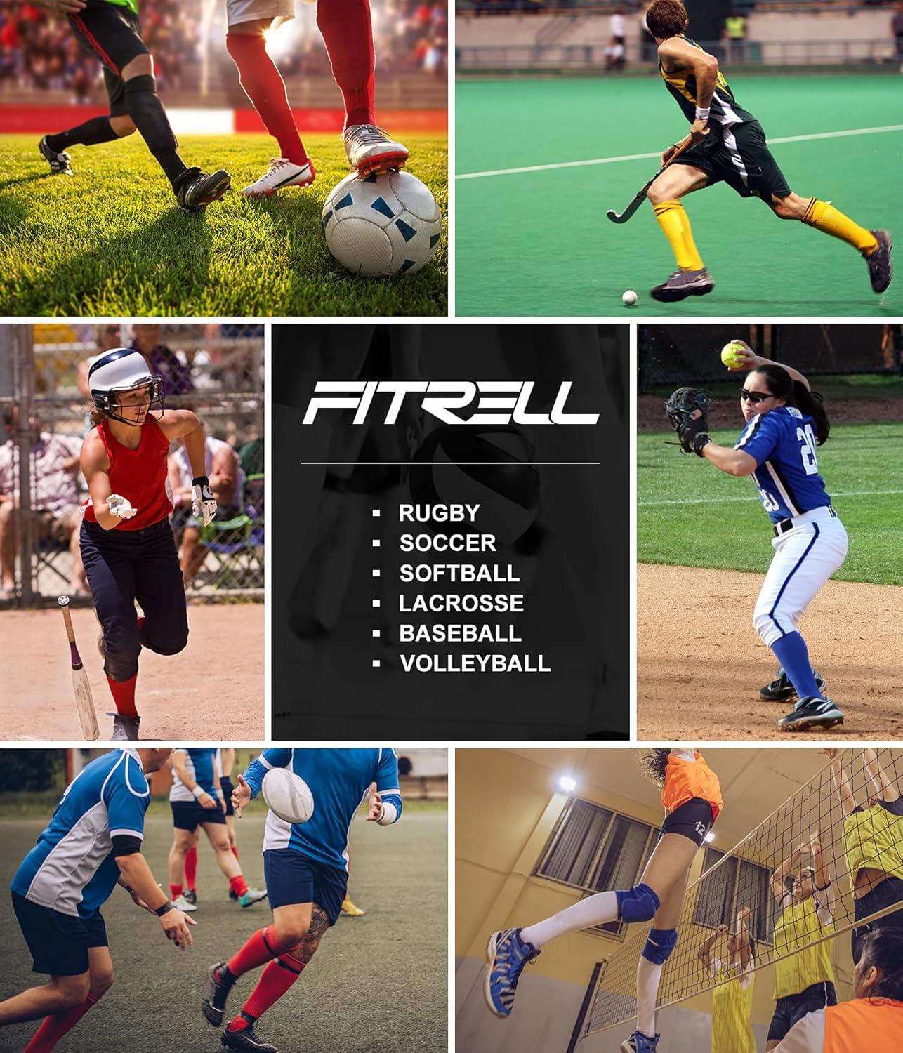 image:imageFITRELL 23 Pack Baseball Soccer Softball Socks for Kids Youth Men amp Women OvertheCalf Knee High Socks Multiple ColorsMaroon 2 Pack